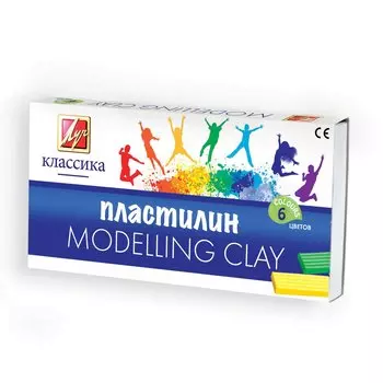 Пластилин - Классика – Детство, 6 цветов, стек, 120 грамм