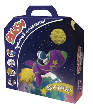 Пластилин пушистый ТМ Plush - Космос