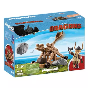 Playmobil Драконы: Гоббер с катапультой