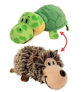 Плюшевая игрушка Вывернушка 2 в 1 - Ежик-Черепаха, 12 см