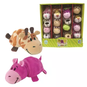 Плюшевая игрушка Вывернушка 2 в 1 - Жираф-Бегемот, 12 см