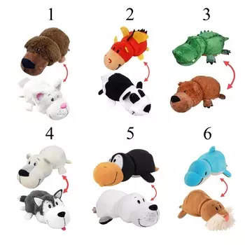 Плюшевая игрушка-вывернушка 2 в 1, 20 см, 6 видов