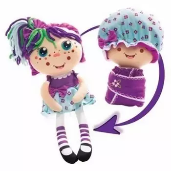 Плюшевая кукла 2-в-1 - Девчушка-вывернушка - Варюшка, 23-38 см