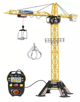 Подъемный кран с пультом управления и аксессуарами - Mega Crane, 120 см