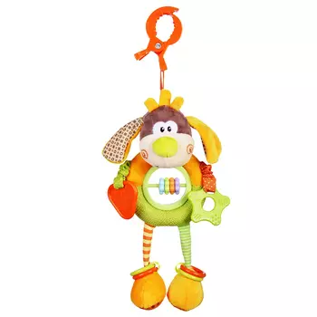 Подвеска большая с прорезывателями и погремушками - Песик Том