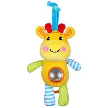 Подвеска-погремушка музыкальная с зеркальцем - Жирафик