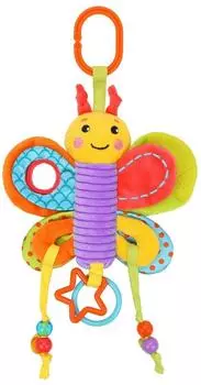 Подвеска с мягким прорезывателем-шуршалкой - Бабочка