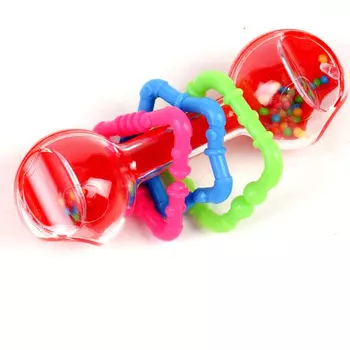 Погремушка «Гантелька», прозрачная