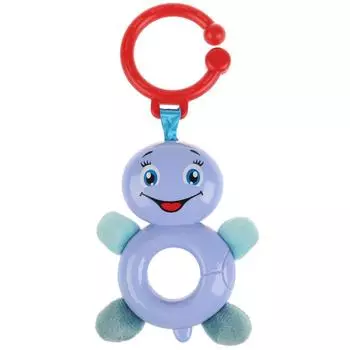 Погремушка - Моя черепашка со съемным кольцом и текстильными элементами