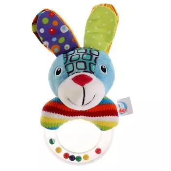 Погремушка на кольце - Зайчик