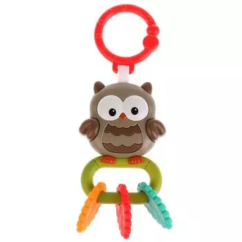 Погремушка со съемным кольцом Сова