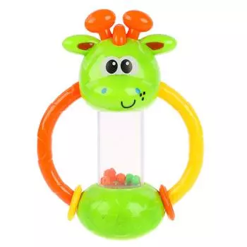 Погремушка Жираф с гремящими шариками, разные цвета