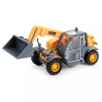 Погрузчик с выдвижной стрелой 15 см, открываются двери, металлический, инерционный