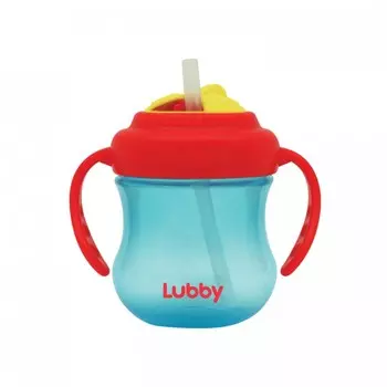 Поильник голубой Mini Twist с трубочкой, 250 мл, от 6 мес