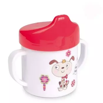 Поильник обучающий, 200 мл, 9+, красный