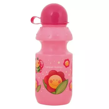 Поильник спортивный, розовый, 360 мл, 12+