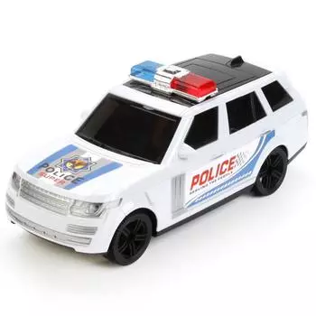 Полицейская машина, свет и звук, разные цвета