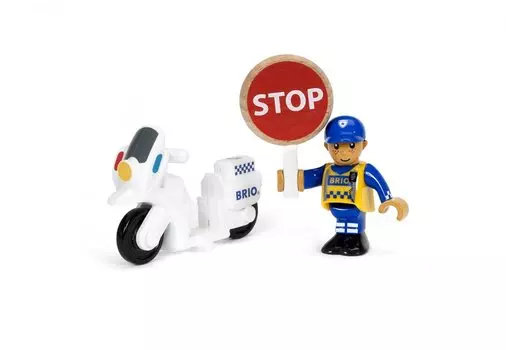 Полицейский мотоцикл с фигуркой