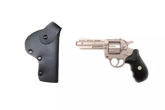 Полицейский набор с револьвером на 8 пистонов и кобурой