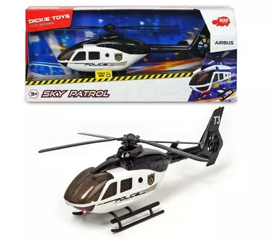 Полицейский вертолет, свет, звук, 36 см