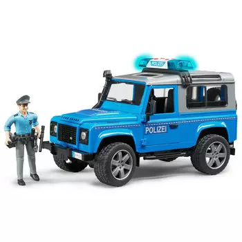 Полицейский внедорожник Bruder Land Rover Defender Station Wagon с фигуркой