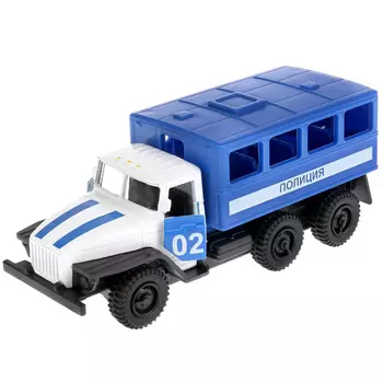 Полиция Урал будка 12 см - металлическая инерционная машинка