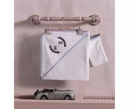 Полотенце-уголок и варежка Lets Race из 100% хлопка