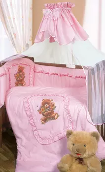 Постельное белье Аленка, 3 предмета, цвет – розовый