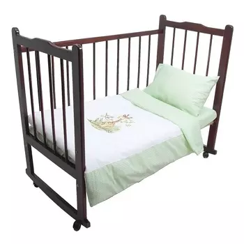 Постельное белье Аленка, 3 предмета, цвет – зеленый