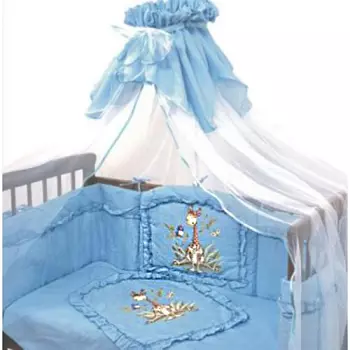 Постельное белье Аленка, 3 предмета, цвет – голубой