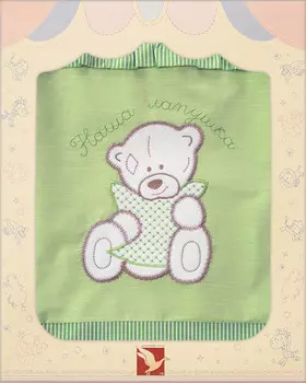 Постельное белье Лапушки, 3 предмета, цвет – зеленый