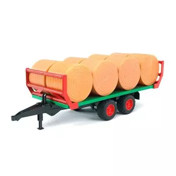 Прицеп для перевозки рулонов сена с 8 рулонами