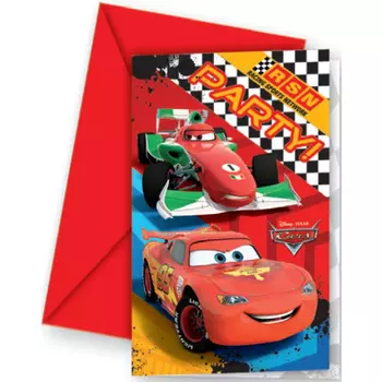 Приглашения в конвертах "Тачки RSN"