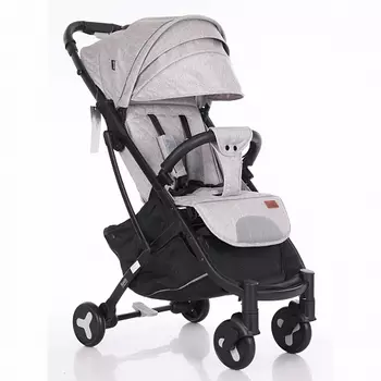 Прогулочная коляска Nuovita Fiato, Серый светлый, черный