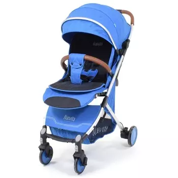 Прогулочная коляска Nuovita Giro, цвет - Blu, Argento / Синий, Серебристый