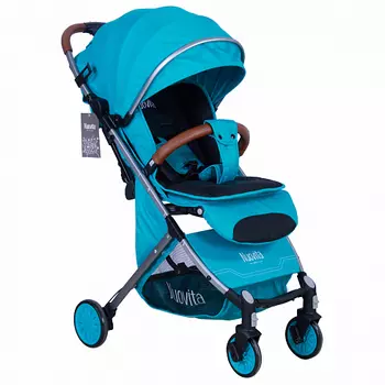 Прогулочная коляска Nuovita Giro Lux, Бирюзовый, Серый