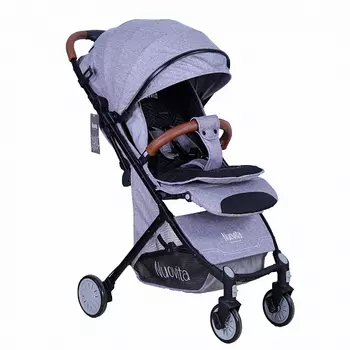 Прогулочная коляска Nuovita Giro Lux, Серый, Черный
