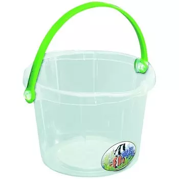 Прозрачное ведерко пляжное, пластик