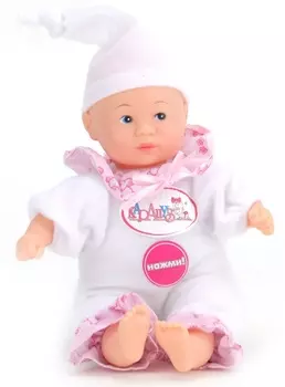 Пупс 20 см., озвученный, 7 фраз, с аксессуарами, в сумке sim)