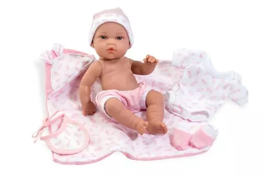 Пупс из коллекции Elegance, 33 см, виниловое тело, с соской и аксессуарами