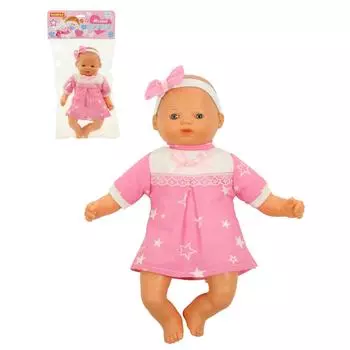 Пупс мягконабивной в платье – Милый, 28 см