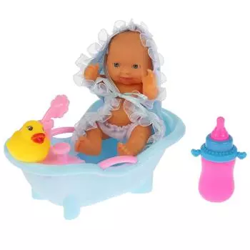 Пупс – Танюша, 14 см, с ванночкой и аксессуарами