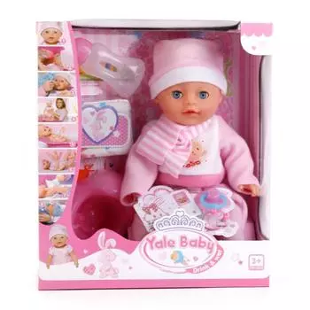 Пупс умеет пить и писать, с аксессуарами, 30 см.