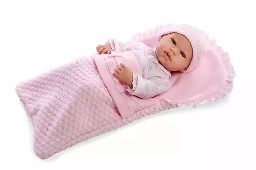 Пупс виниловый из серии Elegance с мягким телом 42 см. в конверте, с одеждой и соской