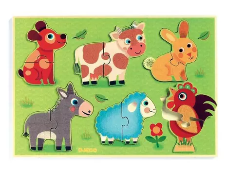 Рамка-вкладыш - Животные на лугу