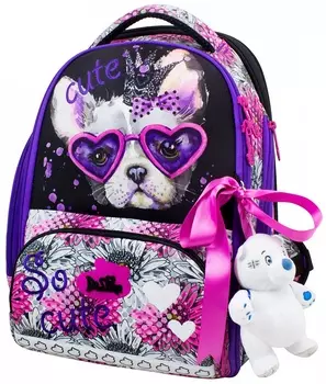 Ранец DeLune 10-001, мешок, мягкий пенал, мишка, ленточка