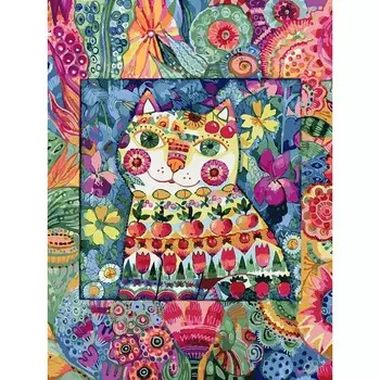 Раскраски по номерам - Кот в окошке, 30 х 40 см