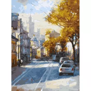 Раскраски по номерам - Октябрь на Николо-Ямской, 30 х 40 см