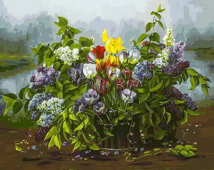 Раскраски по номерам - Утренний сюрприз, 40 х 50 см