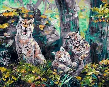 Раскраски по номерам Все наелись, 40 х 50 см